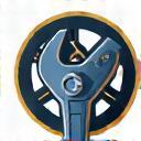 Wrench and gear icon representing property maintenance coordination