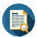 Magnifying glass over a document representing thorough tenant screening